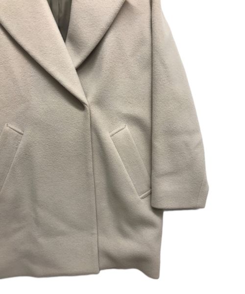 IENA（イエナ）IENA (イエナ) super140 ウールコクーンショートコート ベージュ サイズ:36の古着・服飾アイテム