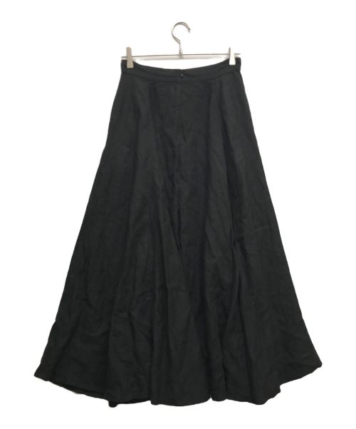 intoca（イントゥーカ）intoca (イントゥーカ) リネンロングスカート ブラック サイズ:1の古着・服飾アイテム