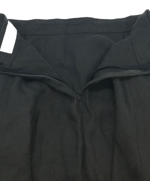 intoca（イントゥーカ）intoca (イントゥーカ) リネンロングスカート ブラック サイズ:1の古着・服飾アイテム