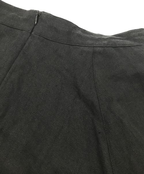 intoca（イントゥーカ）intoca (イントゥーカ) リネンロングスカート ブラック サイズ:1の古着・服飾アイテム