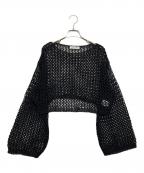 maison de dolceメゾンドドルチェ）の古着「クロシェニット」｜ブラック
