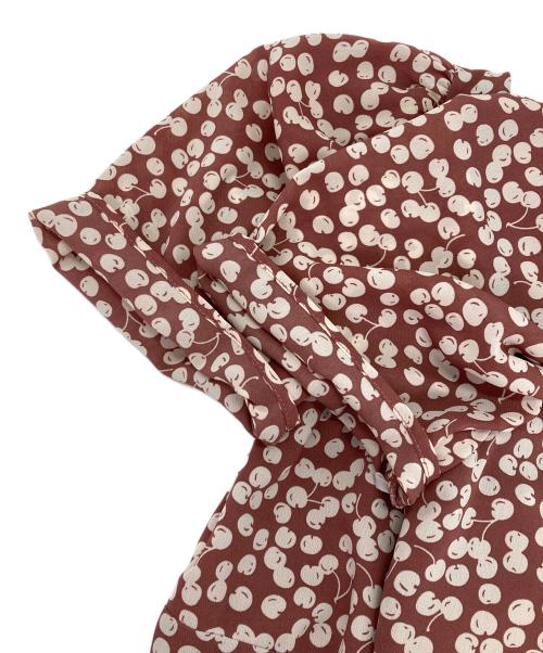 HER LIP TO（ハーリップトゥ）Her lip to (ハーリップトゥ) チェリーパターン ワンピース レッド サイズ:Mの古着・服飾アイテム