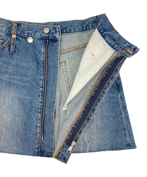 Adam et Rope（アダム エ ロペ）Adam et Rope (アダム エ ロペ) アジャストデニムミニスカート インディゴ サイズ:36の古着・服飾アイテム