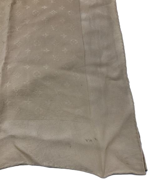 LOUIS VUITTON（ルイ ヴィトン）LOUIS VUITTON (ルイ ヴィトン) モノグラムシルクスカーフ ベージュの古着・服飾アイテム