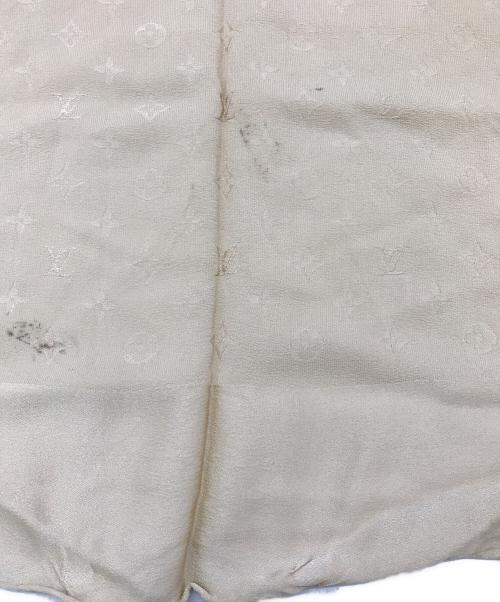 LOUIS VUITTON（ルイ ヴィトン）LOUIS VUITTON (ルイ ヴィトン) モノグラムシルクスカーフ ベージュの古着・服飾アイテム
