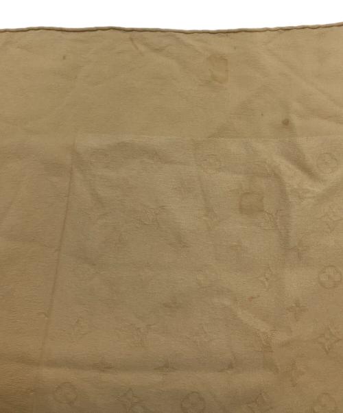 LOUIS VUITTON（ルイ ヴィトン）LOUIS VUITTON (ルイ ヴィトン) モノグラムシルクスカーフ ベージュの古着・服飾アイテム