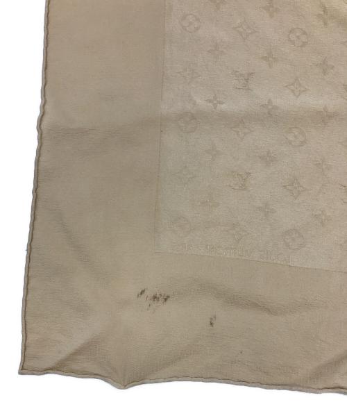 LOUIS VUITTON（ルイ ヴィトン）LOUIS VUITTON (ルイ ヴィトン) モノグラムシルクスカーフ ベージュの古着・服飾アイテム