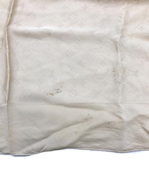 LOUIS VUITTON（ルイ ヴィトン）LOUIS VUITTON (ルイ ヴィトン) モノグラムシルクスカーフ ベージュの古着・服飾アイテム