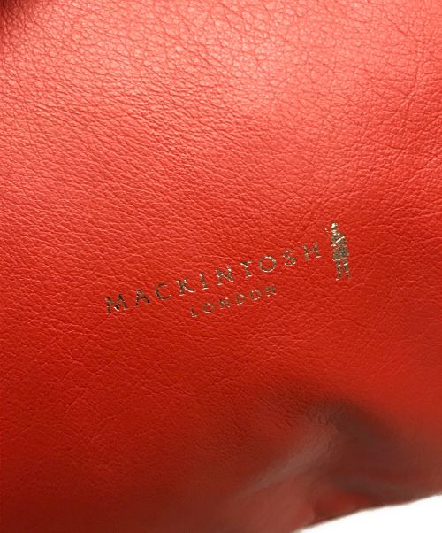MACKINTOSH LONDON（マッキントッシュ ロンドン）MACKINTOSH LONDON (マッキントッシュ ロンドン) トライアングルレザーバッグ レッドの古着・服飾アイテム
