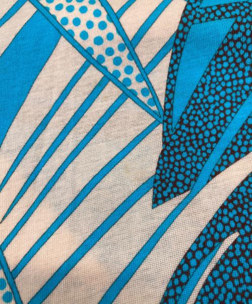 LEONARD（レオナール）LEONARD (レオナール) 半袖総柄ブラウス スカイブルー サイズ:44の古着・服飾アイテム