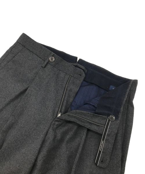 INCOTEX（インコテックス）INCOTEX (インコテックス) super100`sウールスラックス グレー サイズ:42の古着・服飾アイテム