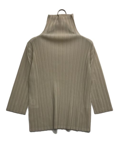 PLEATS PLEASE（プリーツプリーズ）PLEATS PLEASE (プリーツプリーズ) 長袖プリーツカットソー ベージュ サイズ:3の古着・服飾アイテム