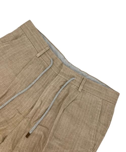 BRUNELLO CUCINELLI（ブルネロクチネリ）BRUNELLO CUCINELLI (ブルネロクチネリ) リネンスラックス ベージュ サイズ:46の古着・服飾アイテム