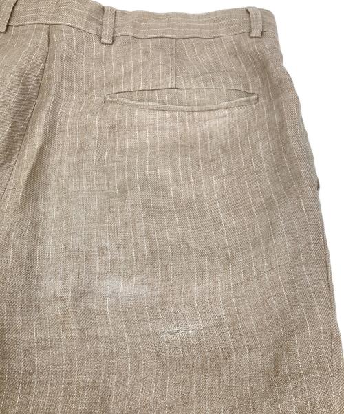 BRUNELLO CUCINELLI（ブルネロクチネリ）BRUNELLO CUCINELLI (ブルネロクチネリ) リネンスラックス ベージュ サイズ:46の古着・服飾アイテム