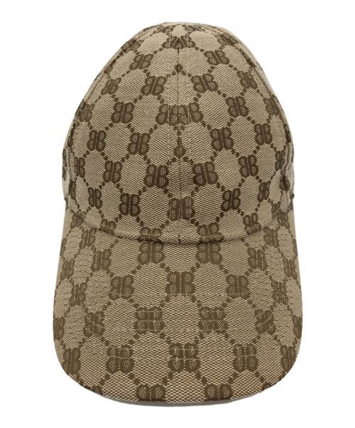 BALENCIAGA（バレンシアガ）BALENCIAGA (バレンシアガ) GUCCI (グッチ) ハッカープロジェクト グッチコラボ キャップ ベージュ サイズ:L / 59cmの古着・服飾アイテム