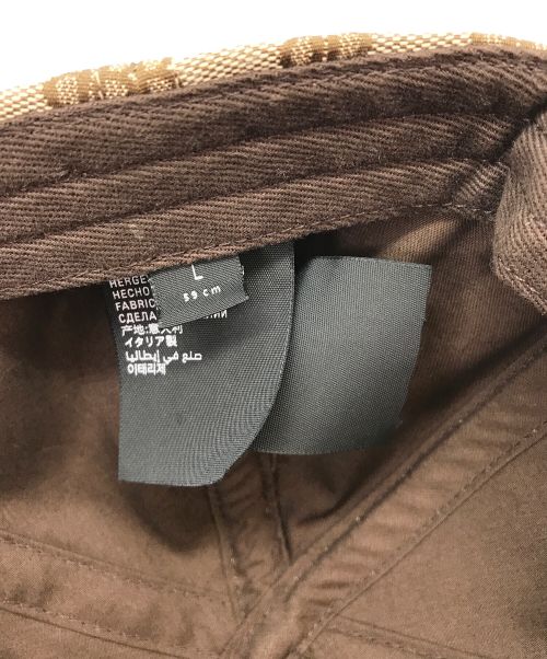 BALENCIAGA（バレンシアガ）BALENCIAGA (バレンシアガ) GUCCI (グッチ) ハッカープロジェクト グッチコラボ キャップ ベージュ サイズ:L / 59cmの古着・服飾アイテム