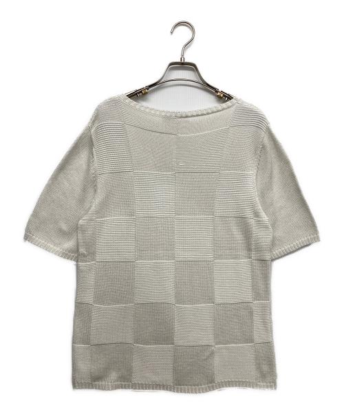 Salvatore Ferragamo（サルヴァトーレ フェラガモ）Salvatore Ferragamo (サルヴァトーレ フェラガモ) 半袖ニット ホワイト サイズ:XLの古着・服飾アイテム