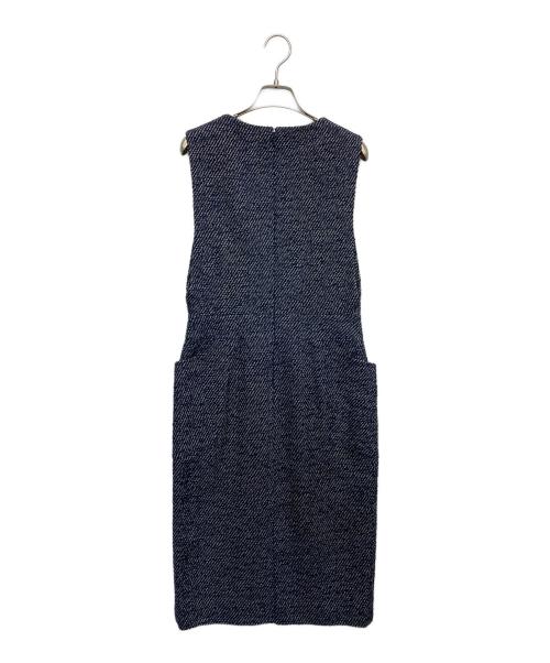 DAMA collection（ダーマコレクション）DAMA collection (ダーマコレクション) ツイードノースリーブワンピース ネイビー サイズ:9の古着・服飾アイテム