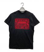 DSQUARED2ディースクエアード）の古着「ロゴTシャツ」｜ブラック