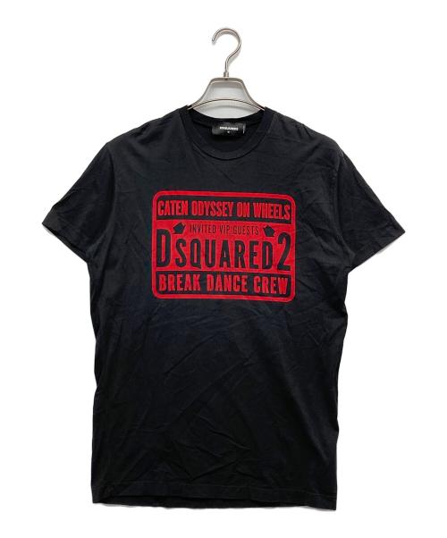 DSQUARED2（ディースクエアード）DSQUARED2 (ディースクエアード) ロゴTシャツ ブラック サイズ:Mの古着・服飾アイテム