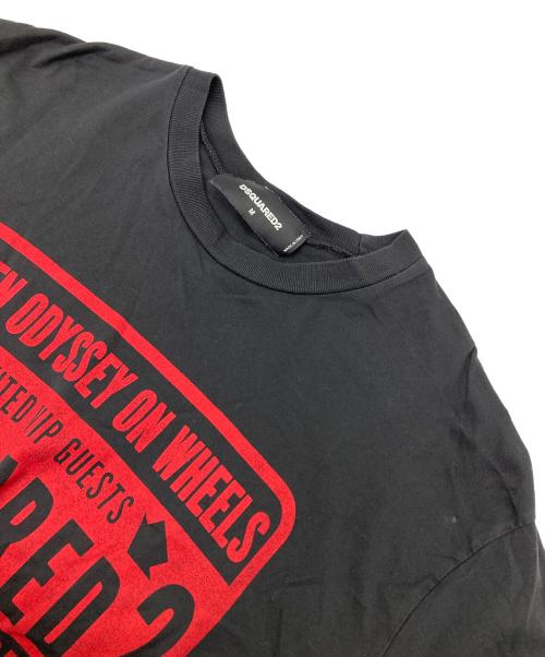 DSQUARED2（ディースクエアード）DSQUARED2 (ディースクエアード) ロゴTシャツ ブラック サイズ:Mの古着・服飾アイテム