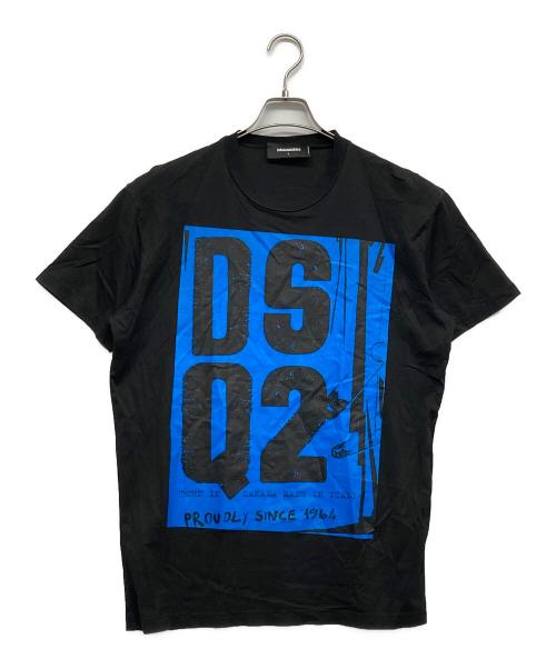 DSQUARED2（ディースクエアード）DSQUARED2 (ディースクエアード) ロゴTシャツ ブラック サイズ:Lの古着・服飾アイテム