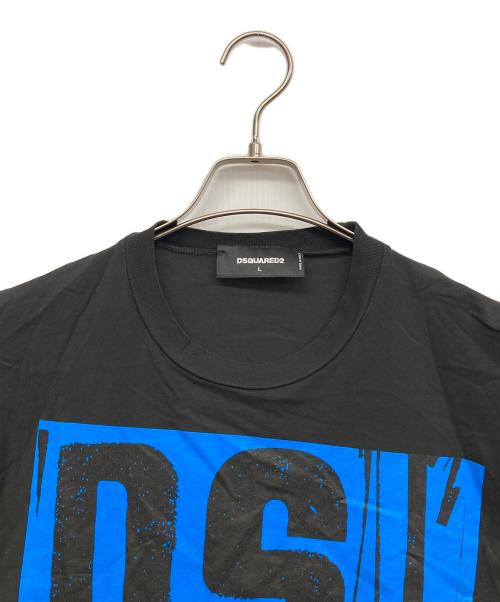 DSQUARED2（ディースクエアード）DSQUARED2 (ディースクエアード) ロゴTシャツ ブラック サイズ:Lの古着・服飾アイテム