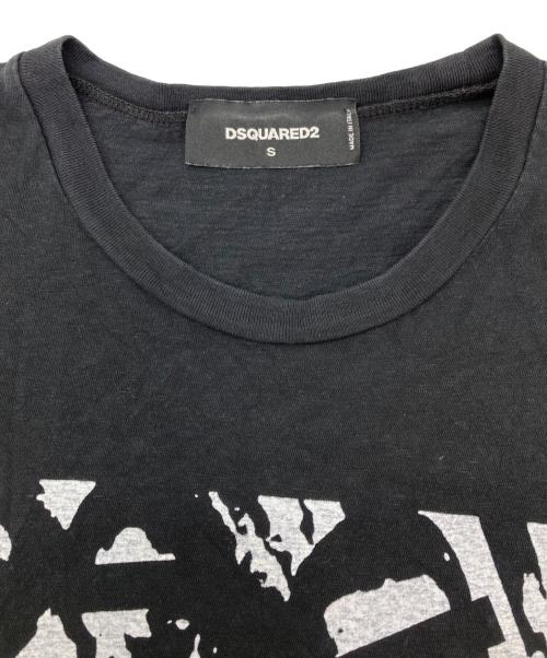DSQUARED2（ディースクエアード）DSQUARED2 (ディースクエアード) Tシャツ ブラック サイズ:Ｓの古着・服飾アイテム