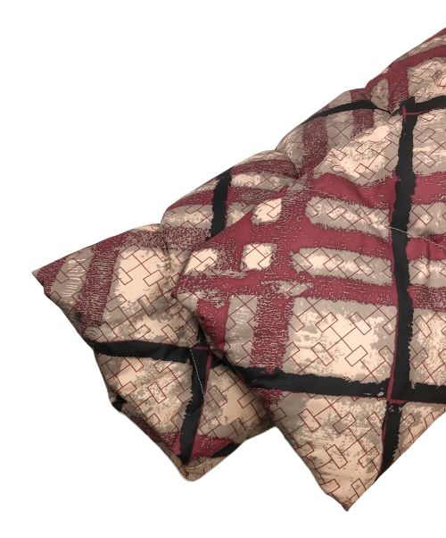 BALMAIN（バルマン）BALMAIN (バルマン) 総柄ダウンコート レッド サイズ:Mの古着・服飾アイテム