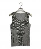 PLEATS PLEASEプリーツプリーズ）の古着「プリーツノースリーブカットソー」｜グレー