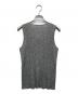 PLEATS PLEASE (プリーツプリーズ) プリーツノースリーブカットソー グレー サイズ:4：8000円