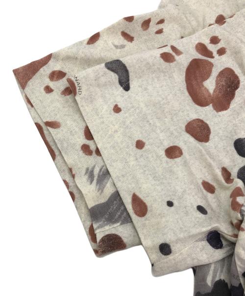 LEONARD（レオナール）LEONARD (レオナール) シルク混Tシャツ ベージュ サイズ:XLの古着・服飾アイテム