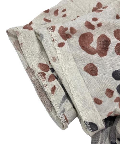 LEONARD（レオナール）LEONARD (レオナール) シルク混Tシャツ ベージュ サイズ:XLの古着・服飾アイテム