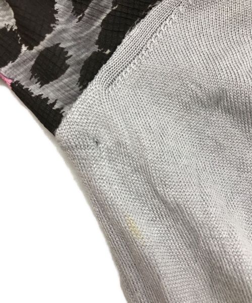 LEONARD（レオナール）LEONARD (レオナール) 切替ニット グレー サイズ:13Rの古着・服飾アイテム