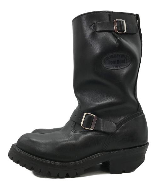 HATHORN（ハソーン）HATHORN (ハソーン) エンジニアブーツ ブラック サイズ:9Dの古着・服飾アイテム