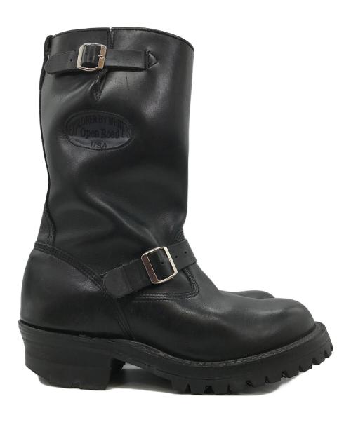 HATHORN（ハソーン）HATHORN (ハソーン) エンジニアブーツ ブラック サイズ:9Dの古着・服飾アイテム