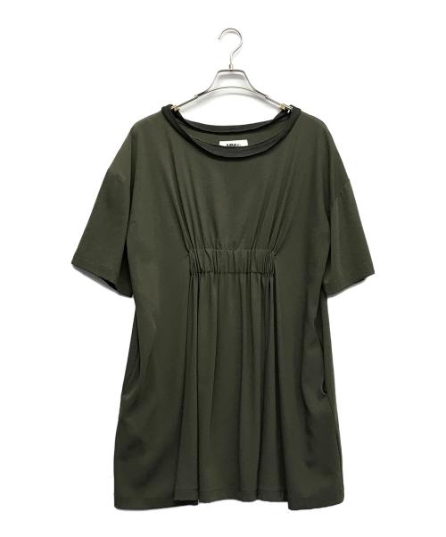MM6（エムエムシックス）MM6 (エムエムシックス) 半袖ワンピース グリーン サイズ:38の古着・服飾アイテム