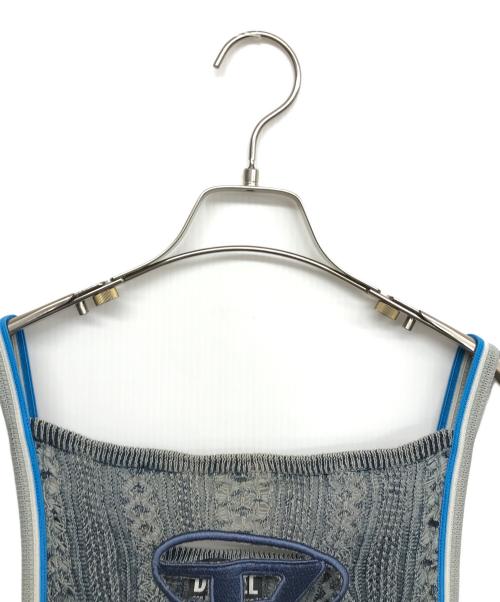 DIESEL（ディーゼル）DIESEL (ディーゼル) ニットマキシドレス ブルー サイズ:Lの古着・服飾アイテム