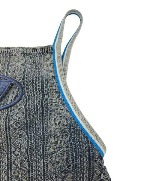 DIESEL（ディーゼル）DIESEL (ディーゼル) ニットマキシドレス ブルー サイズ:Lの古着・服飾アイテム