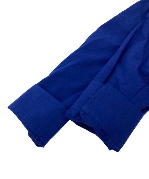 HUIS（ハウス）HUIS (ハウス) 綿ウールタイプライター クロススキッパープルオーバ ブルー サイズ:FREEの古着・服飾アイテム