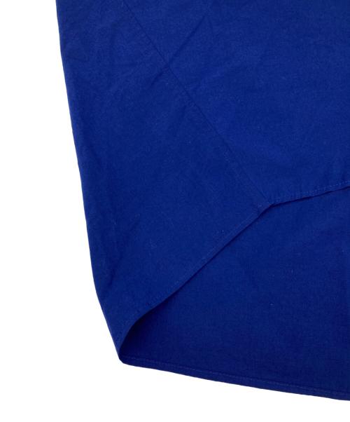 HUIS（ハウス）HUIS (ハウス) 綿ウールタイプライター クロススキッパープルオーバ ブルー サイズ:FREEの古着・服飾アイテム