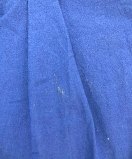 HUIS（ハウス）HUIS (ハウス) 綿ウールタイプライター クロススキッパープルオーバ ブルー サイズ:FREEの古着・服飾アイテム