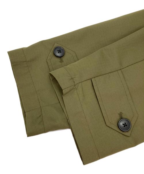 TAION（タイオン）TAION (タイオン) ステンカラーコート グリーン サイズ:Sの古着・服飾アイテム