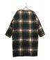 β (ベータ) モヘヤシャギーチェックコート ブラック サイズ:Free：11000円