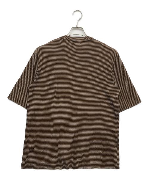 MAATEE&SONS（マーティーアンドサンズ）MAATEE&SONS (マーティーアンドサンズ) WASHABLE SILK POCKET TEE イエロー サイズ:2の古着・服飾アイテム