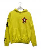TANTAタンタ）の古着「スワロフスキー付きパーカー」｜イエロー