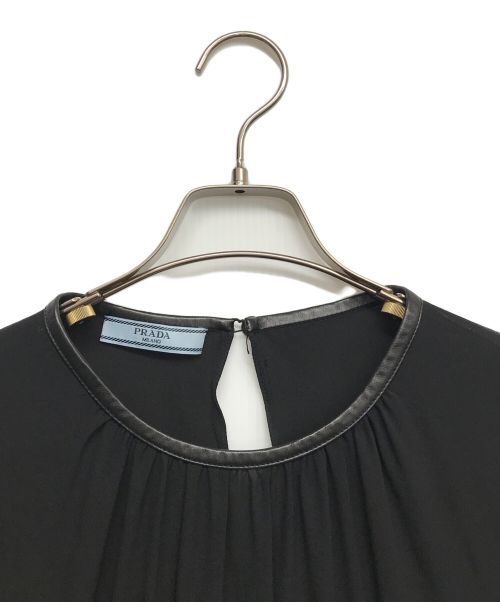 PRADA（プラダ）PRADA (プラダ) ブラウスワンピース ブラック サイズ:44の古着・服飾アイテム