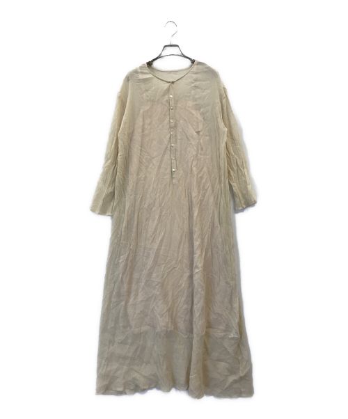 SHENERY（シーナリー）SHENERY (シーナリー) コットンシアー楊柳マキシドレス ベージュ サイズ:Mの古着・服飾アイテム