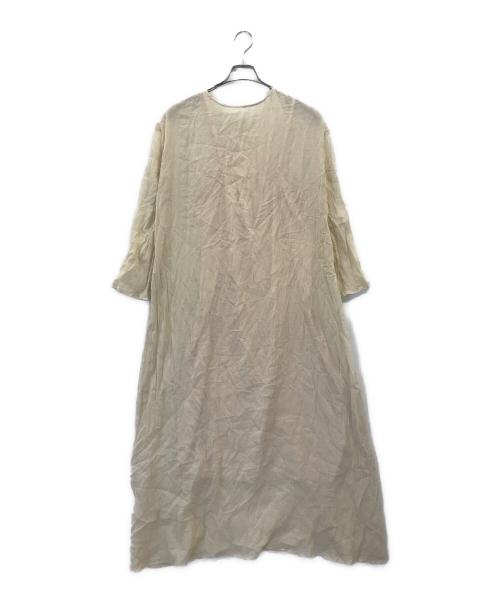 SHENERY（シーナリー）SHENERY (シーナリー) コットンシアー楊柳マキシドレス ベージュ サイズ:Mの古着・服飾アイテム