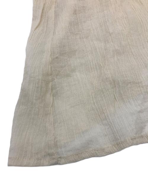 SHENERY（シーナリー）SHENERY (シーナリー) コットンシアー楊柳マキシドレス ベージュ サイズ:Mの古着・服飾アイテム